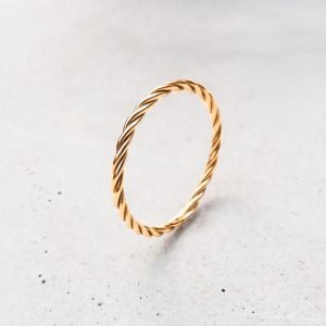 Twisted ring in 14ct. gold