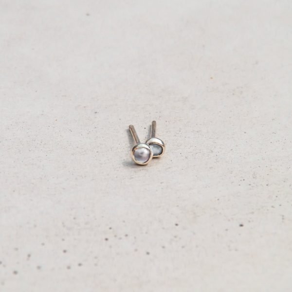 Galaxy Moonstone Stud