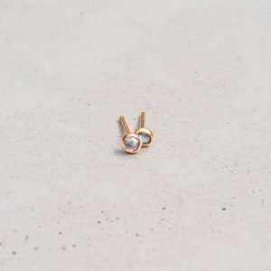 Galaxy Moonstone Stud