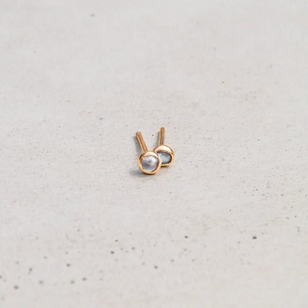 Galaxy Moonstone Stud