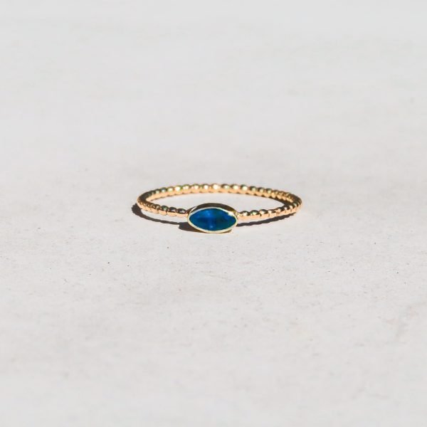 Joy Ring in 14 ct. yellow gold with a sapphire