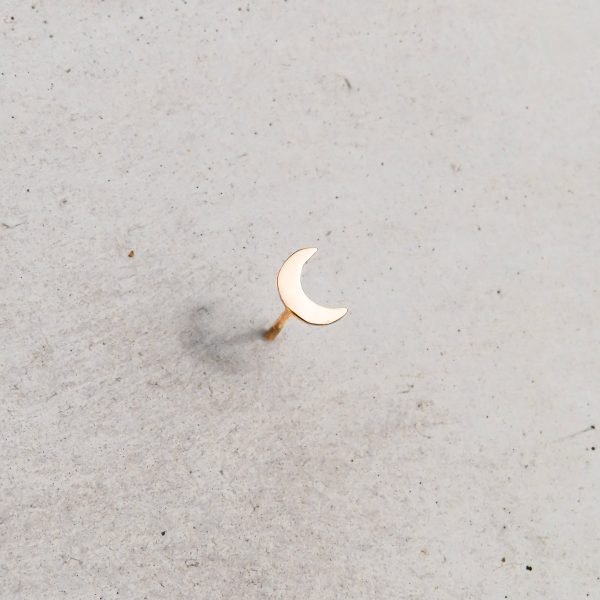 Galaxy Moonlight Stud in 14ct. Gold