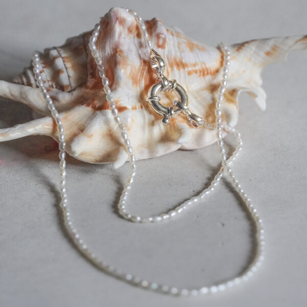 La Mer Pearl Necklace in Sterling Silver