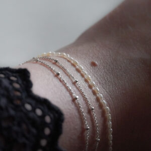 La Mer Pearl Bracelet in sterling silver